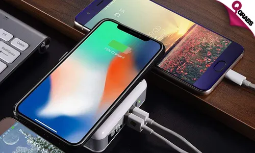 Multi-Charger Voyager Qi Wireless World Adapter & 6700mAh Powerbank!